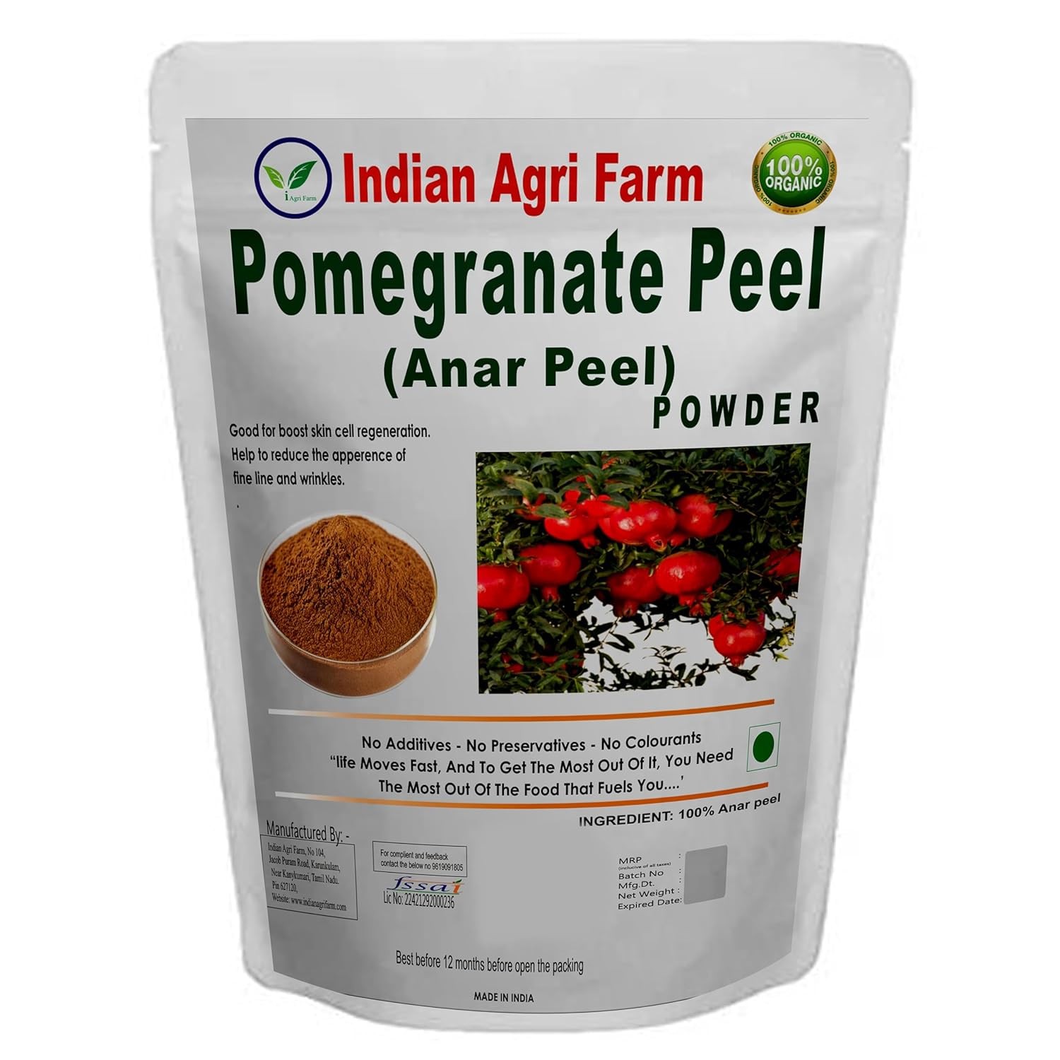 Anar Peel/Pomegranate peel powder Powder - 1 Kg